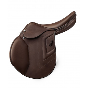 RENAISSANCE FLAT SEAT CALFSKIN JUMPING SADDLE - 1 in category: Jumping saddles for horse riding