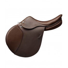 RENAISSANCE MEDIUM SEAT PRINTED LEATHER JUMPING SADDLE - 1 in category: Jumping saddles for horse riding