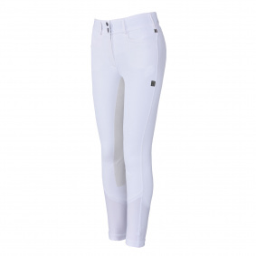 KINGSLAND KIRSTIE K-TEC FRAUENREITHOSE MIT LEDERVOLLBESATZ WEISS