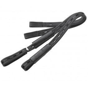 PRESTIGE ITALIA A19 STIRRUP LEATHERS BLACK