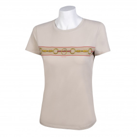 VESTRUM MERSIN REIT-T-SHIRT F&Uuml;R FRAUEN BEIGE