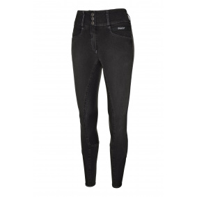 PIKEUR CANDELA GRIP JEANS FRAUENREITHOSE MIT VOLLBESATZ SCHWARZ