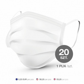 MEDICAL FACE MASK 3 LAYERS 20 PACK - 1 in der Kategorie: Medical face masks