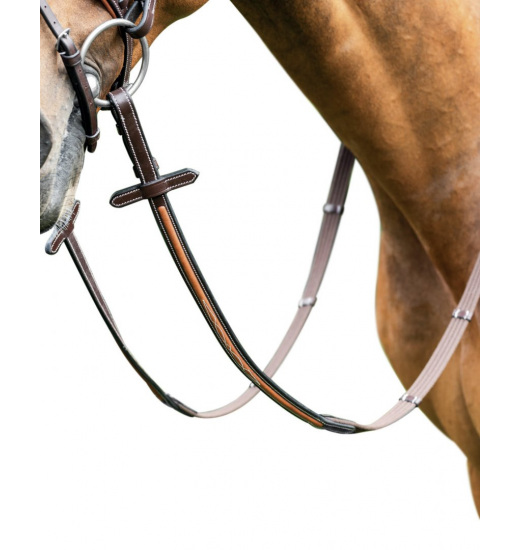 Prestige Italia PRESTIGE ITALIA COTTON REINS WITH 5 STOPPERS E89 FOR E87 BRIDLE