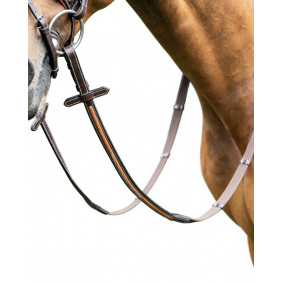 PRESTIGE ITALIA COTTON REINS WITH 5 STOPPERS E89 FOR E87 BRIDLE - 1 in category: Web reins for horse riding