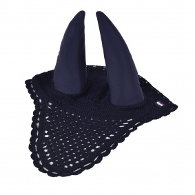 KINGSLAND CLASSIC NOISELESS FLY HAT FOR HORSES NAVY