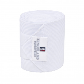 KINGSLAND ELASTIC BANDAGES FOR HORSES 2-PACK WHITE