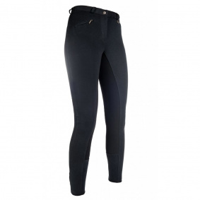 HKM BASIC BELMTEX FRAUENREITHOSE MIT 3/4 BESATZ SCHWARZ