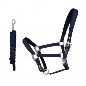 KINGSLAND CLASSIC HORSE HALTER WITH ROPE - 1 in category: Halters for horse riding