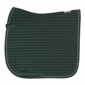 ESKADRON COTTON SILVER CORD HORSE SADDLE PAD GREEN