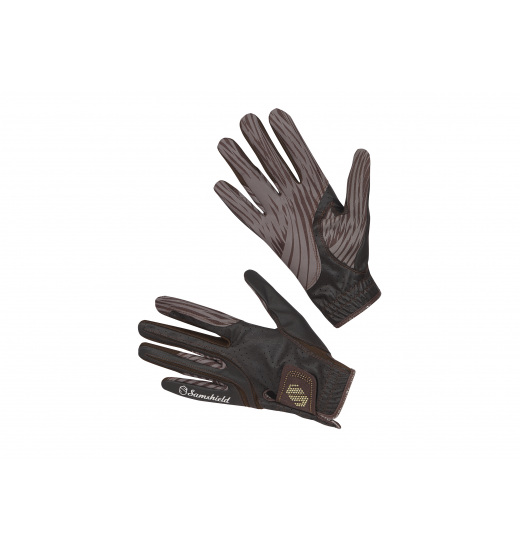 Samshield SAMSHIELD V-SKIN SWAROVSKI RIDING GLOVES BROWN