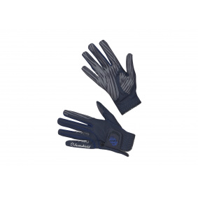 SAMSHIELD V-SKIN SWAROVSKI RIDING GLOVES BLUE BLUE