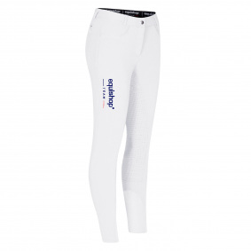EQUISHOP TEAM WOMEN&rsquo;S EQUESTRIAN FULL GRIP BREECHES WHITE