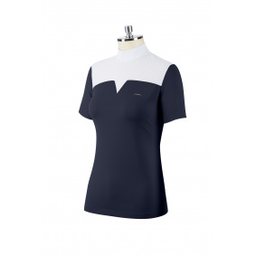 ANIMO BRENAS JEŹDZIECKA KOSZULKA POLO DAMSKA MARINE