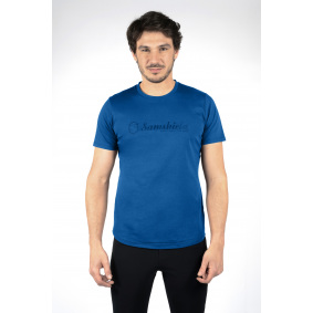 SAMSHIELD LIAM T-SHIRT NIEBIESKI JEŹDZIECKI Z KR&Oacute;TKIM RĘKAWEM MĘSKI