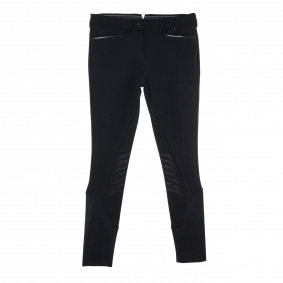 SAMSHIELD EDOUARD MATT MEN'S FULL GRIP RIDING BREECHES BLACK