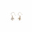 RUBIN ROYAL GOLD PLATED 925 SILVER EQUESTRIAN EARRINGS HORSE HEADS