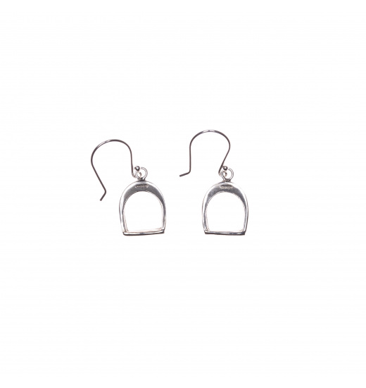 Rubin Royal RUBIN ROYAL 925 SILVER EQUESTRIAN EARRINGS BIG STIRRUPS