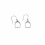 Rubin Royal RUBIN ROYAL 925 SILVER EQUESTRIAN EARRINGS BIG STIRRUPS