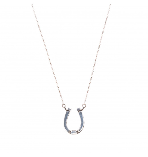 Rubin Royal RUBIN ROYAL 925 SILVER EQUESTRIAN NECKLACE WITH HORSESHOE
