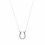 RUBIN ROYAL 925 SILVER EQUESTRIAN NECKLACE WITH HORSESHOE