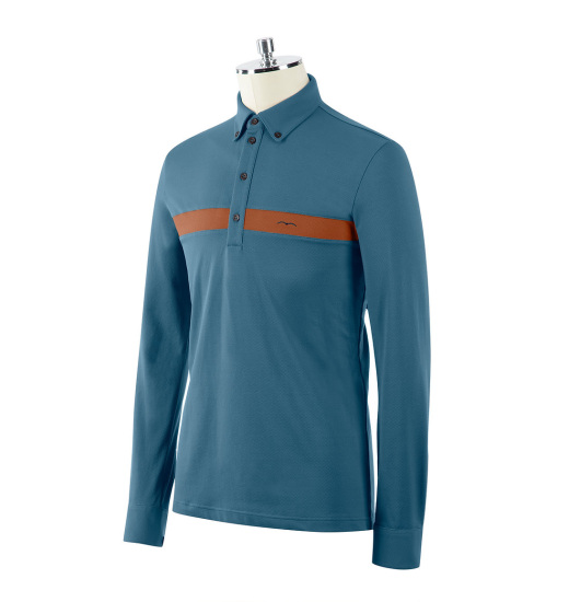Animo ANIMO ALLIN MEN'S LONG SLEEVE EQUESTRIAN POLO SHIRT