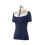 ANIMO BEEP WOMEN'S SHORT SLEEVED EQUESTRIAN COMPETITION SHIRT NAVY