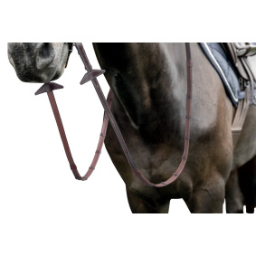 RENAISSANCE E146 22MM GRIP REINS WITH 7 LOOPS FOR E141/E142/E143 BRIDLES BROWN