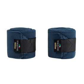 EQUILINE ECHADE HORSE FLEECE BANDAGES PAIR NAVY