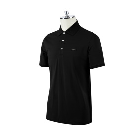 ANIMO AMALFI HERREN POLO-REITHEMD SCHWARZ