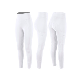 ANNA SCARPATI SISCO WOMEN'S FULL GRIP RIDING LEGGINGS WHITE