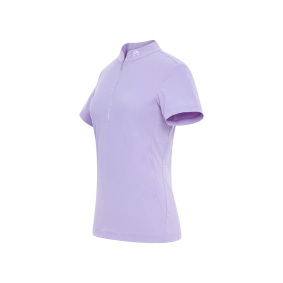 SAMSHIELD BRUNA WOMEN'S RIDING POLO SHIRT WITH SHORT SLEEVES SILK PURPLE