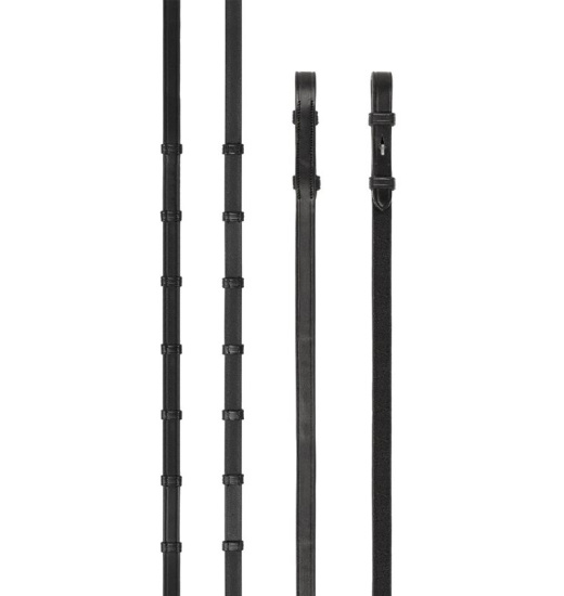 Prestige Italia PRESTIGE ITALIA E137 16MM DRESSAGE LEATHER REINS WITH STOPPERS FOR E157 BRIDLE