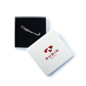 RUBIN ROYAL 925 SILVER EQUESTRIAN BROOCH WITH LUNGING WHIP