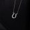Rubin Royal RUBIN ROYAL 925 SILVER EQUESTRIAN NECKLACE WITH HORSESHOE