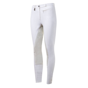 PIKEUR LUGANA WOMEN'S BREECHES WITH FULL GRIP MCCROWN WHITE