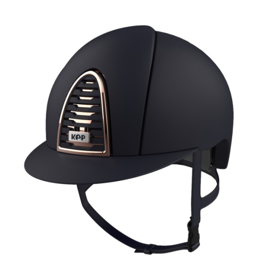 KEP Italia KEP ITALIA CROMO 2.0 TEXTILE KASK JEŹDZIECKI ROSE GOLD GRANATOWY