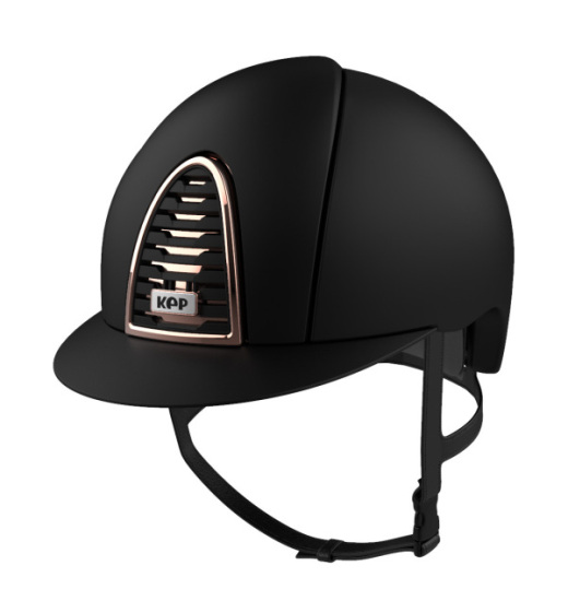 KEP Italia KEP ITALIA CROMO 2.0 TEXTILE KASK JEŹDZIECKI ROSE GOLD CZARNY
