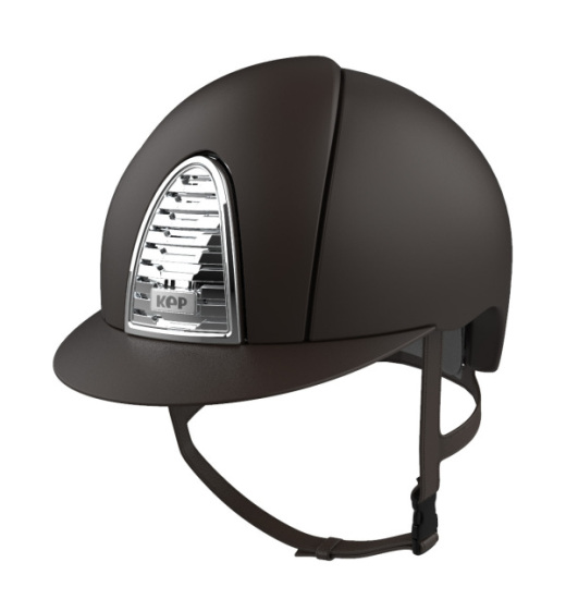 KEP Italia KEP ITALIA CROMO 2.0 TEXTILE EQUESTRIAN HELMET CHROME BROWN