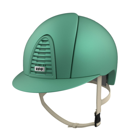 KEP Italia KEP ITALIA CROMO 2.0 TEXTILE EQUESTRIAN HELMET TURQUOISE