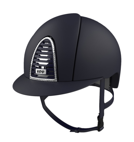 KEP Italia KEP ITALIA CROMO 2.0 TEXTILE SWAROVSKI KASK JEŹDZIECKI GRANATOWY