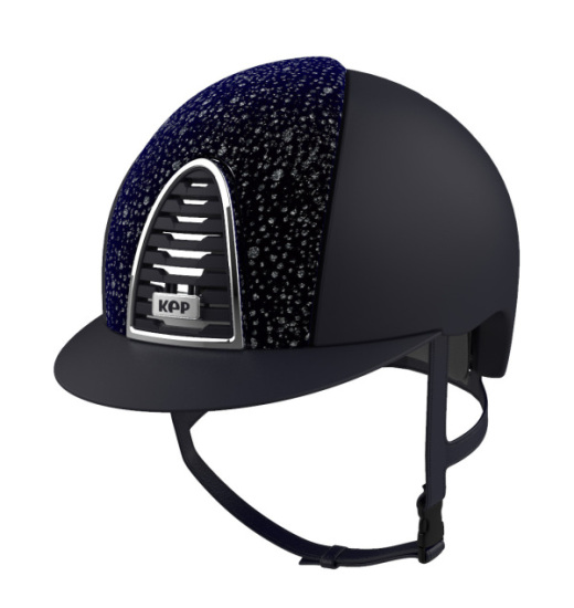 KEP Italia KEP ITALIA CROMO 2.0 TEXTILE EQUESTRIAN HELMET SPARKLING NAVY