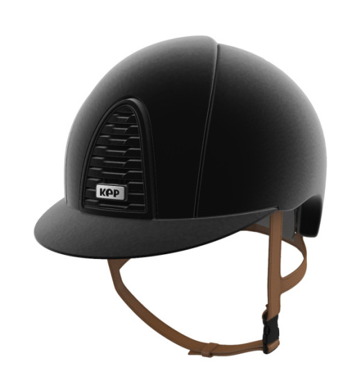 KEP Italia KEP ITALIA CROMO 2.0 FULL VELVET EQUESTRIAN HELMET BLACK