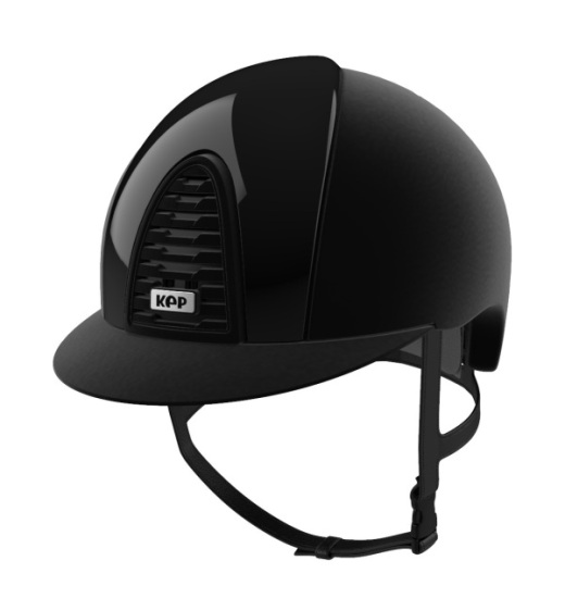 KEP Italia KEP ITALIA CROMO 2.0 VELVET EQUESTRIAN HELMET POLISH BLACK