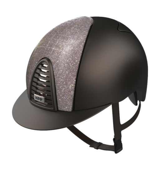 KEP Italia KEP ITALIA CROMO 2.0 TEXTILE EQUESTRIAN HELMET PINK GALASSIA BROWN