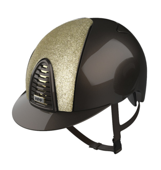 KEP Italia KEP ITALIA CROMO 2.0 POLISH KASK JEŹDZIECKI GOLD STAR BRĄZOWY