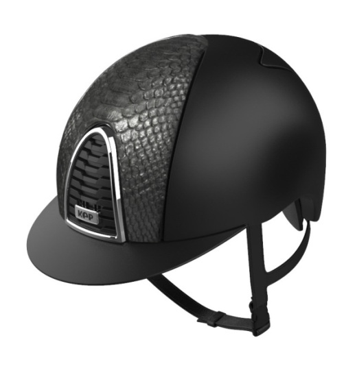 KEP Italia KEP ITALIA CROMO 2.0 PYTHON EQUESTRIAN HELMET BLACK