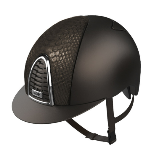KEP Italia KEP ITALIA CROMO 2.0 PYTHON EQUESTRIAN HELMET BROWN