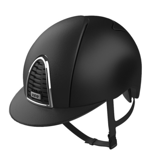 KEP Italia KEP ITALIA CROMO 2.0 LEATHER EQUESTRIAN HELMET BLACK