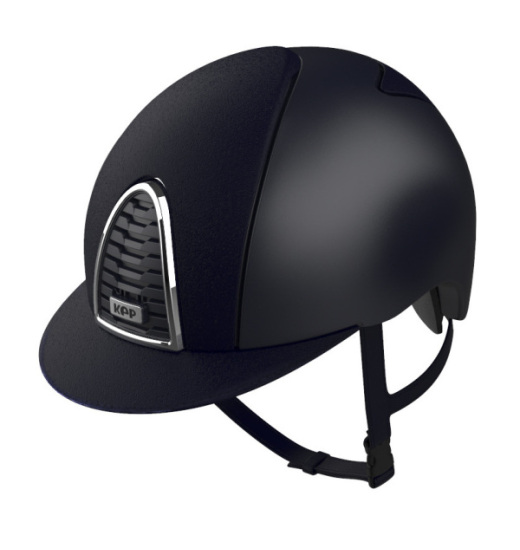 KEP Italia KEP ITALIA CROMO 2.0 LEATHER EQUESTRIAN HELMET NAVY